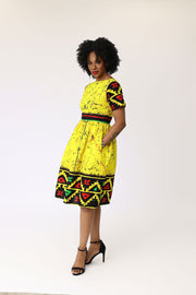 Faiza African Print Dress