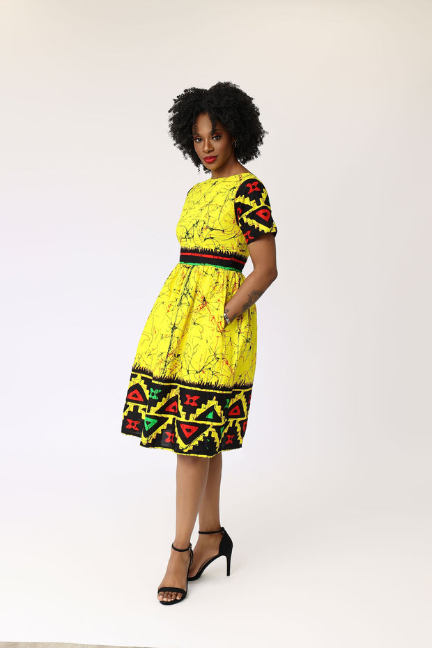 Faiza African Print Dress