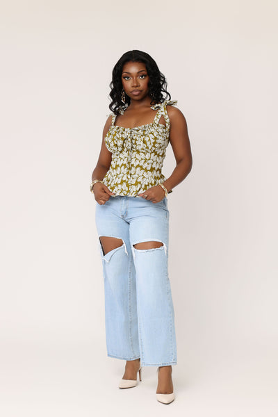Irawo African Print Top