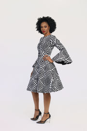 Adaba African Print Jacket Dress