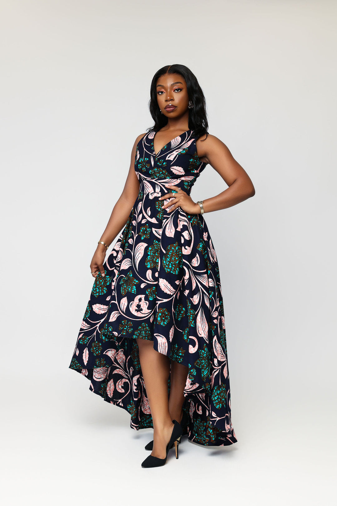 Itunu African Print High low Dress – Ray Darten