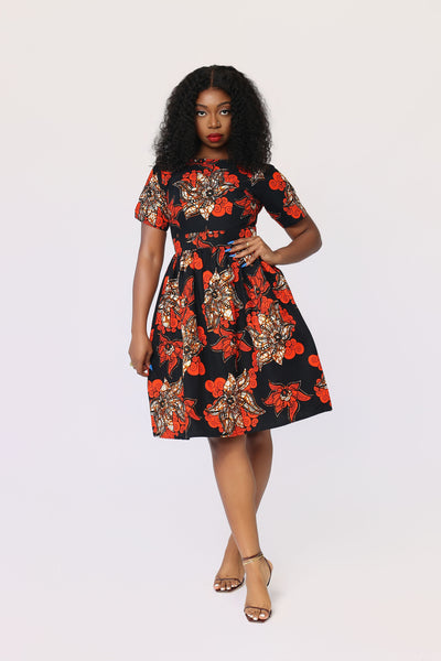 Rufai African Print Dress