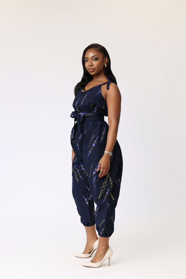 Ifedayo African Print Harem Jumpsuit