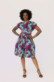 Idia African Print Dress