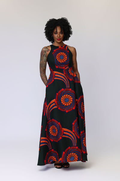 Warda African Print Dress