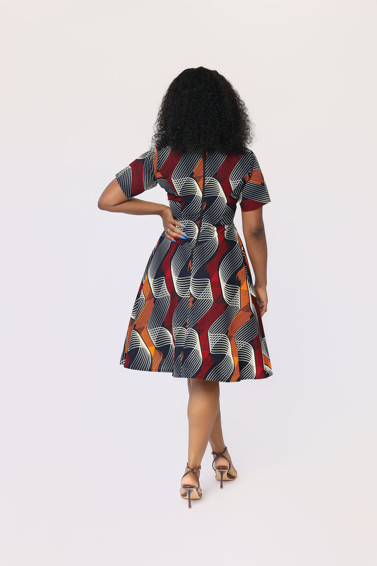 Ohun African Print Dress S