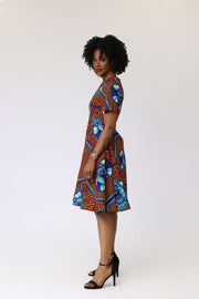 Morire African Print Dress