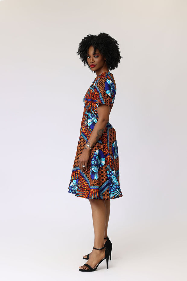 Morire African Print Dress