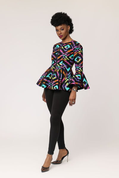 Neka African Print Top