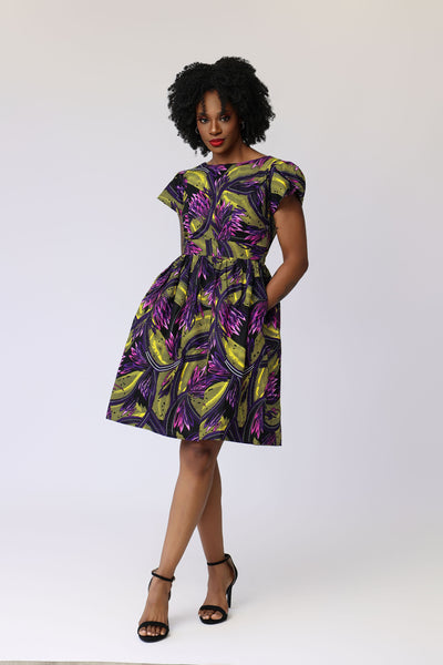 Mautin African Print Dress