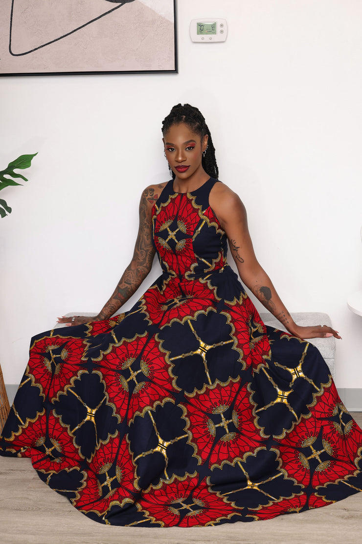 Aanu African Print Maxi Dress – Ray Darten