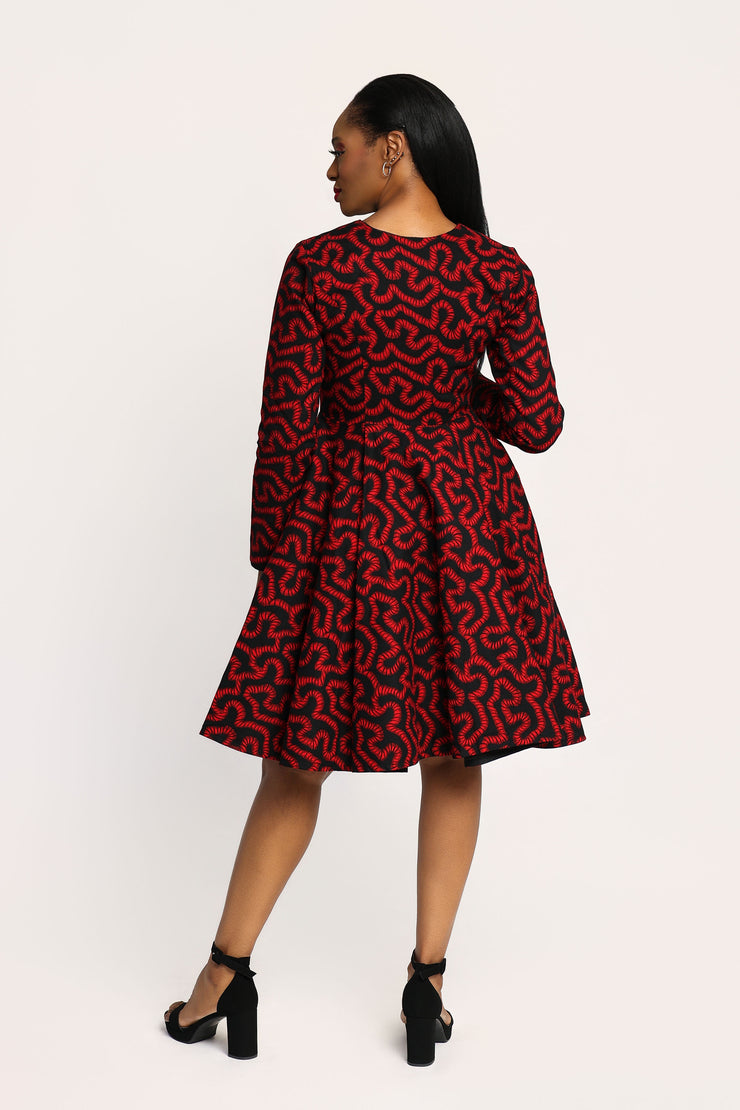 Koyin Women's African Print Jacket Dress
