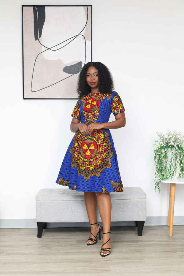 Mimi African Print Dress