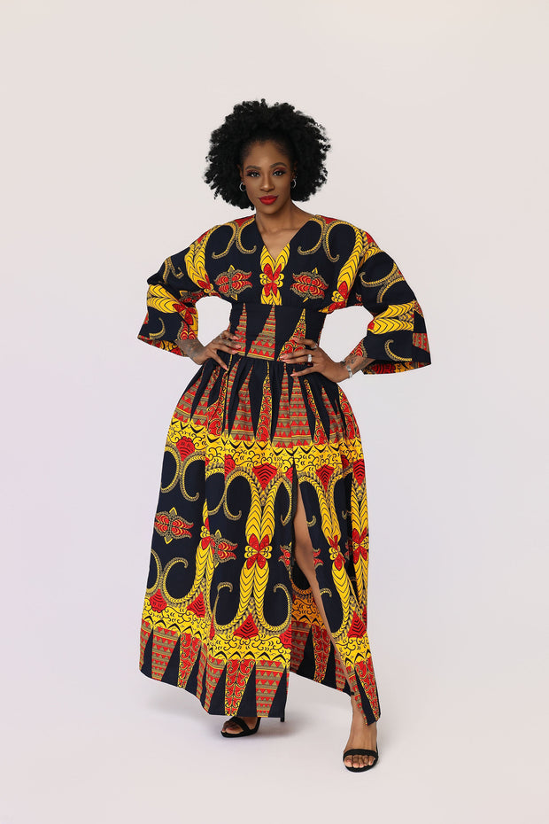 Layo African Print Dress