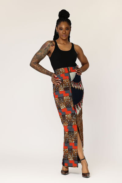Dide African Print Skirt