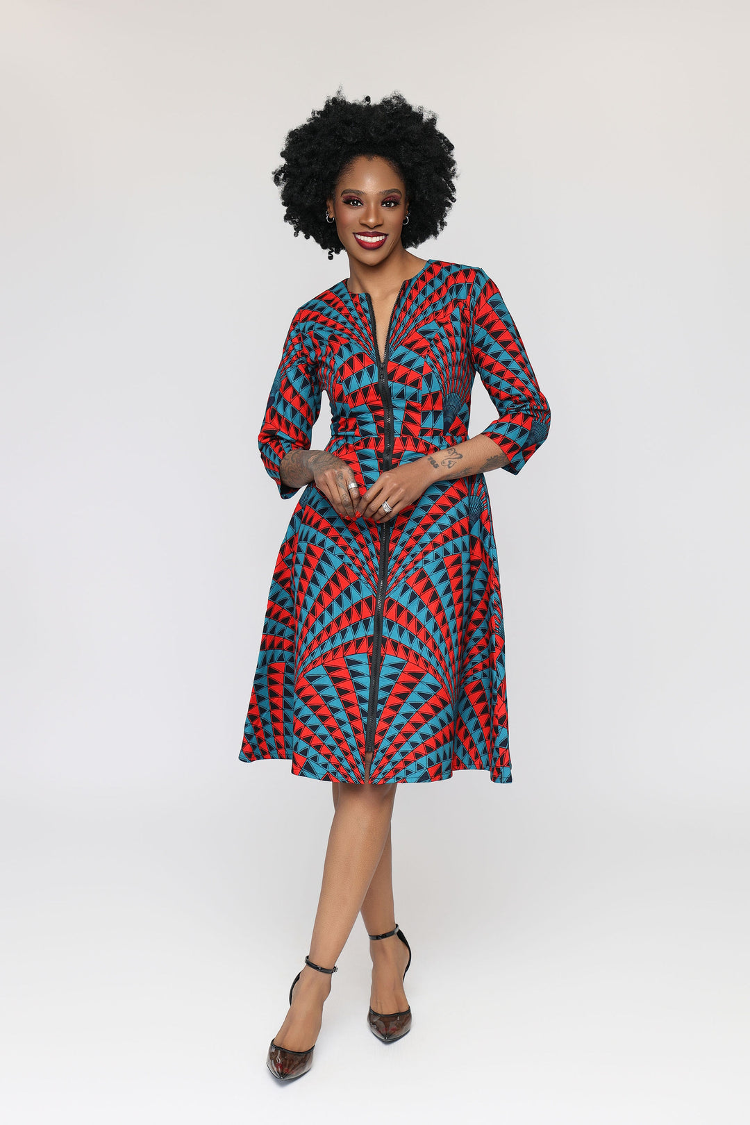 Dozie African Print Jacket Dress – Ray Darten