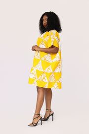 Abudu African Print Dress