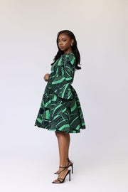 Kore African Print Jacket Dress