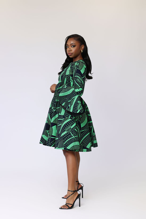 Kore African Print Jacket Dress