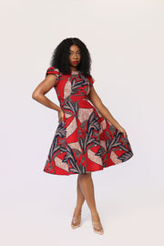 Moyin African Print Dress