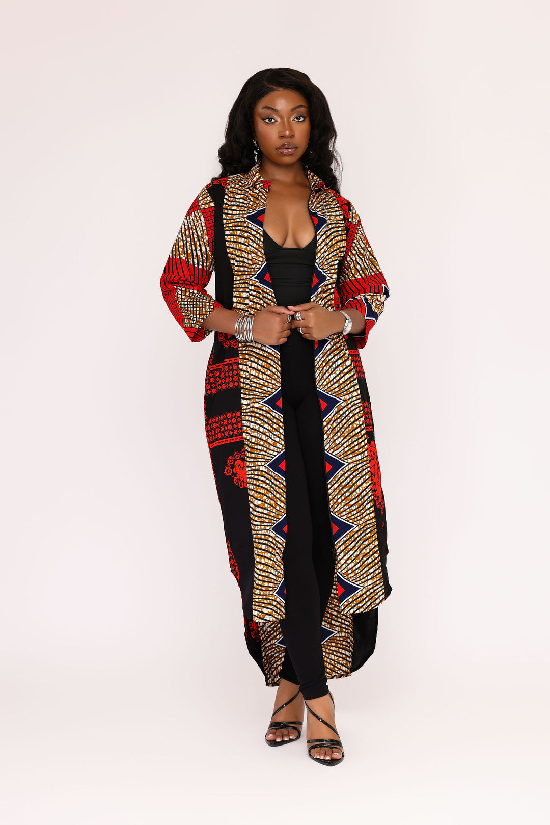 Nana African Print Maxi Shirt Dress – Ray Darten