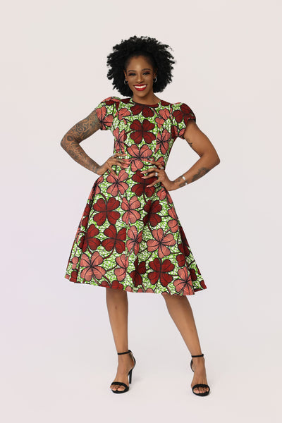 Fifi African Print Dress