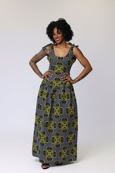 Mrefu African Print Dress