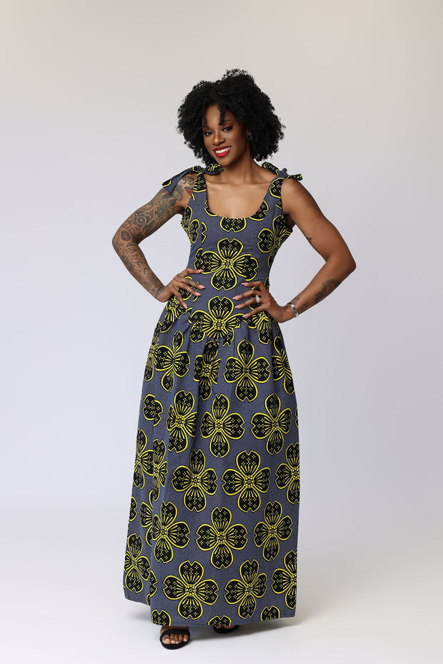 Mrefu African Print Dress