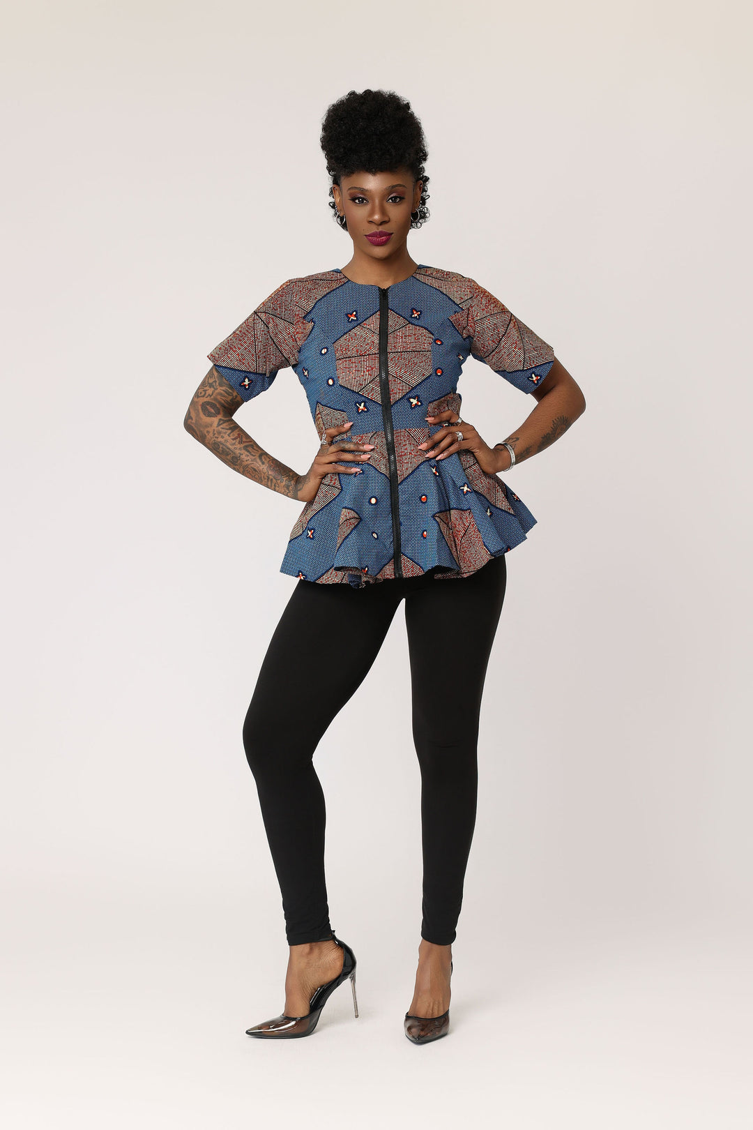 Blueleaブルレア　Peplum jacket Derek Lam 10 Crosby Adeline Peplum Denim Jacket | Bloomingdale's