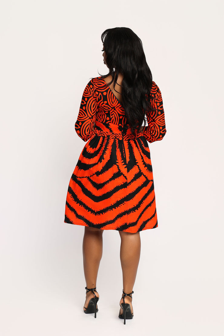 Oyato African Print Dress