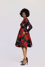 Aanu Women's African Print Jacket Dress