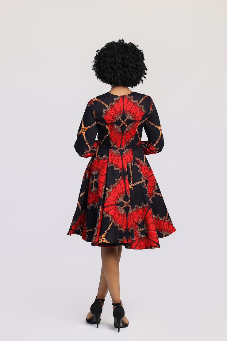 Aanu Women's African Print Jacket Dress