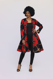 Aanu Women's African Print Jacket Dress