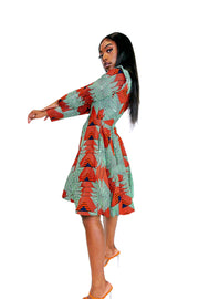 Titi African Print Jacket Dress