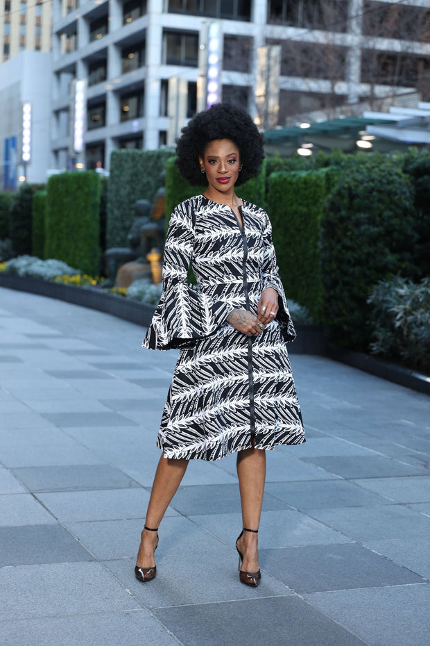 Ponmile African Print Jacket Dress - Ray Darten