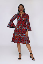 Ayele African Print Jacket Dress - Ray Darten