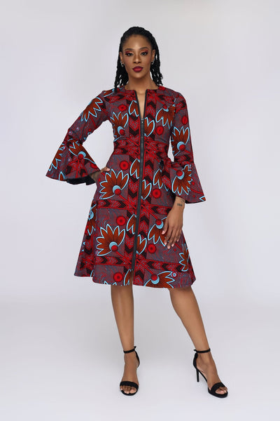 Ayele African Print Jacket Dress - Ray Darten