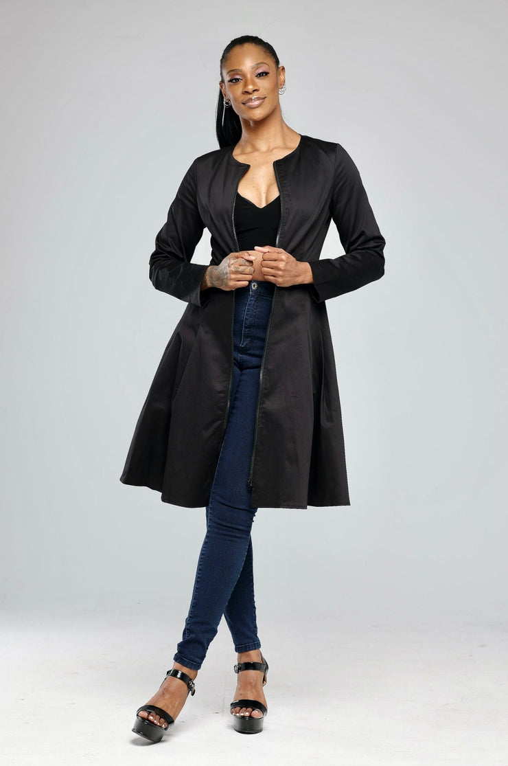 Nifemi Black Jacket Dress - Ray Darten