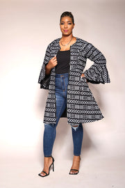 Husseina African Print Jacket Dress