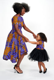 Omore African Print Dress Kids - Ray Darten