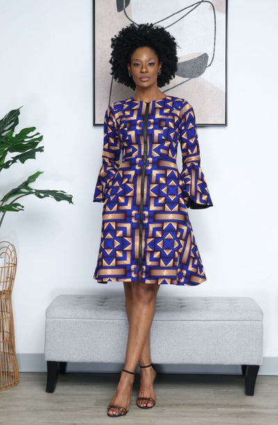 Agbaje African Print Jacket Dress - Ray Darten