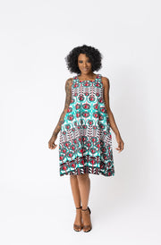 Tamina African Print Dress