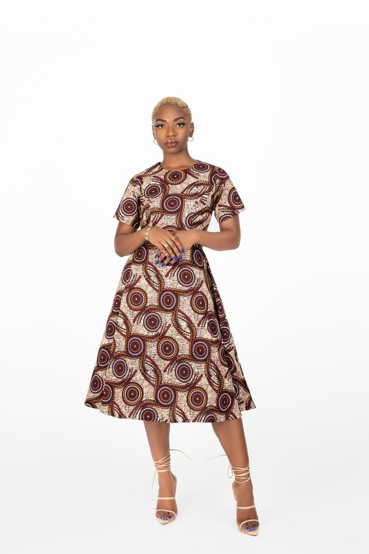 Bukun African Print Dress - Ray Darten