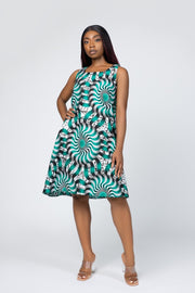 Simisola African Print Dress - Ray Darten