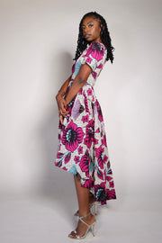 Lano African Print Dress