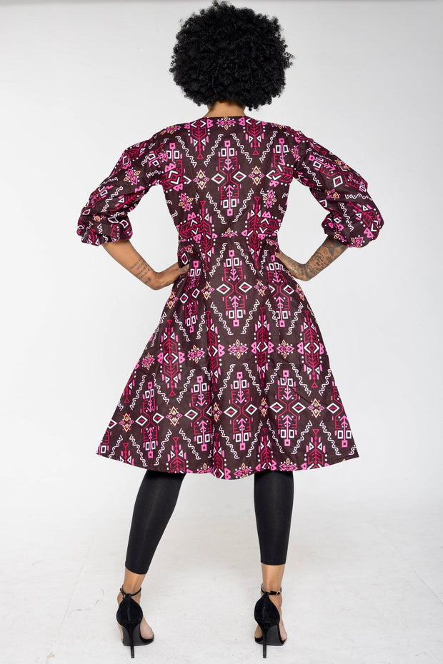 Ami African Print Jacket Dress - Ray Darten