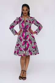 Coker Women’s African Print Jacket Dress - Ray Darten