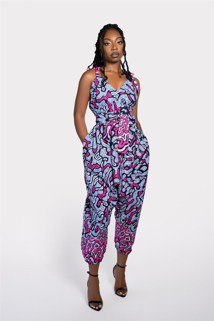 Kilo African Print Jumpsuit