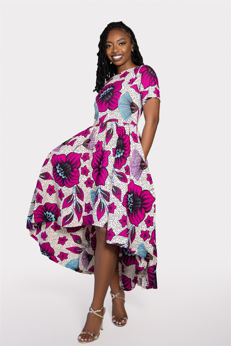 Lano African Print Dress