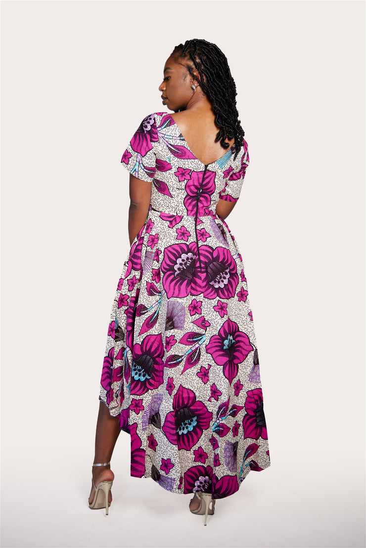Lano African Print Dress